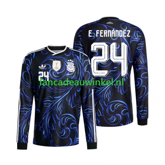 Argentinië Wedstrijdshirt met Korting Enzo Fernandez 24 Uit Heren WK 2026 Lange Mouw