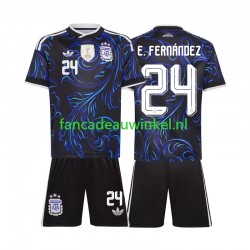 Argentinië Wedstrijdshirt met Korting Enzo Fernandez 24 Uit Kind WK 2026 Korte Mouw