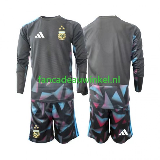 Argentinië Wedstrijdshirt met Korting Keepersshirt Thuis Kind WK 2026 Lange Mouw