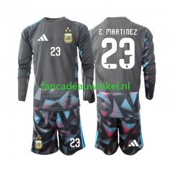 Argentinië Wedstrijdshirt met Korting Emiliano Martinez 23 Keepersshirt Thuis Kind WK 2026 Lange Mouw