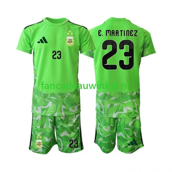 Argentinië Wedstrijdshirt met Korting Emiliano Martinez 23 Keepersshirt 3rd Kind WK 2026 Korte Mouw
