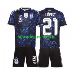 Argentinië Wedstrijdshirt met Korting Jose Manuel Lopez 21 Uit Kind WK 2026 Korte Mouw