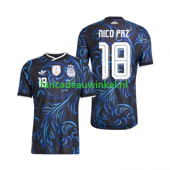Argentinië Wedstrijdshirt met Korting Nico Paz 18 Uit Heren WK 2026 Korte Mouw