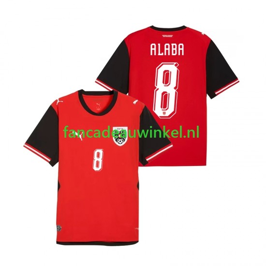 Oostenrijk Wedstrijdshirt met Korting David Alaba 8 Thuis Heren WK 2026 Korte Mouw