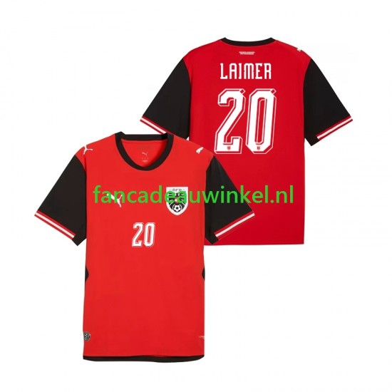 Oostenrijk Wedstrijdshirt met Korting Konrad Laimer 20 Thuis Heren WK 2026 Korte Mouw