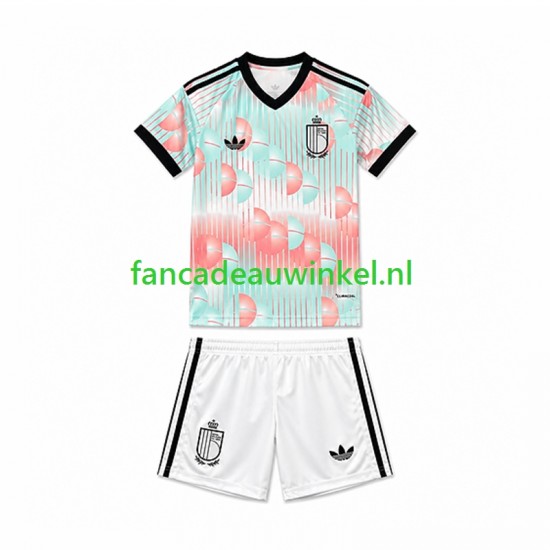 België Wedstrijdshirt met Korting Uit Kind WK 2026 Korte Mouw
