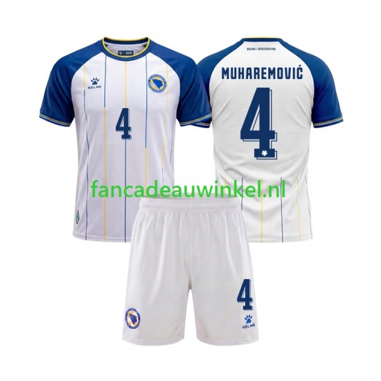 Bosnië-Herzegovina Wedstrijdshirt met Korting Tarik Muharemovic 4 Uit Kind WK 2026 Korte Mouw