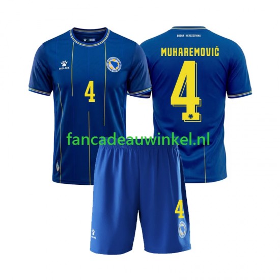 Bosnië-Herzegovina Wedstrijdshirt met Korting Tarik Muharemovic 4 Thuis Kind WK 2026 Korte Mouw