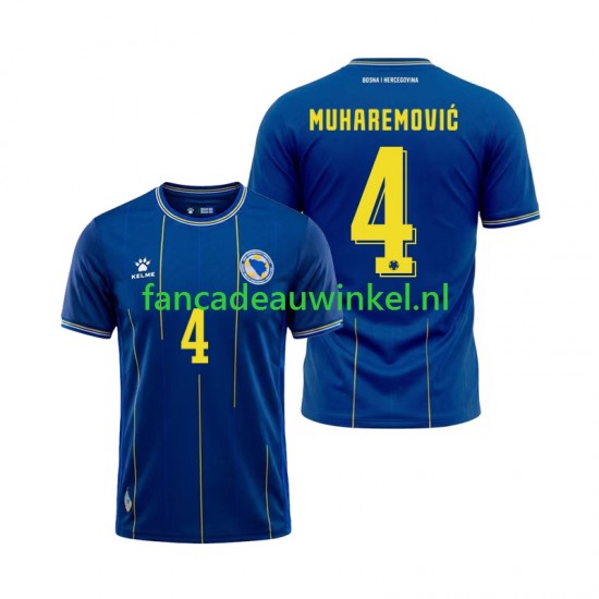 Bosnië-Herzegovina Wedstrijdshirt met Korting Tarik Muharemovic 4 Thuis Heren WK 2026 Korte Mouw