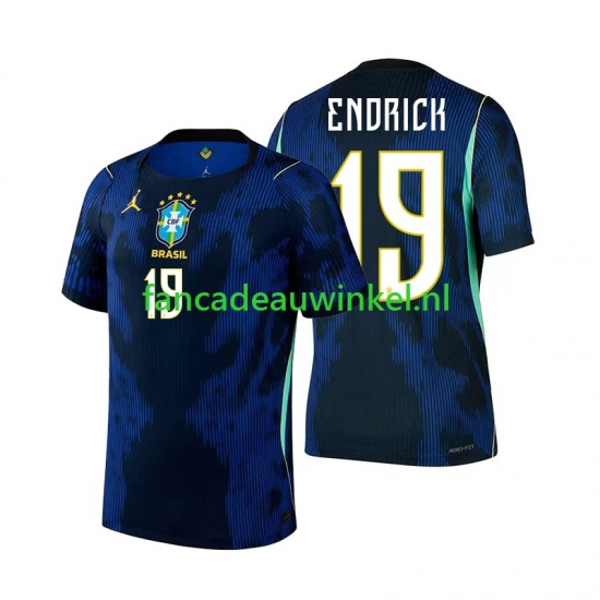 Brazilië Wedstrijdshirt met Korting Endrick 19 Uit Heren WK 2026 Korte Mouw