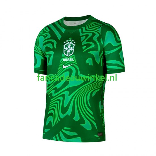 Brazilië Wedstrijdshirt met Korting Keepersshirt Uit Heren WK 2026 Korte Mouw