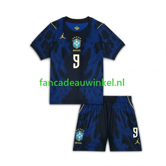 Brazilië Wedstrijdshirt met Korting Matheus Cunha 9 Chidlren Uit WK 2026 Korte Mouw