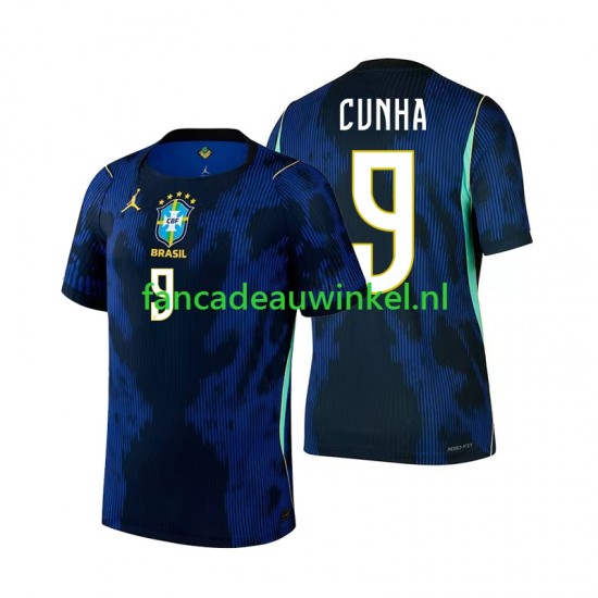 Brazilië Wedstrijdshirt met Korting Matheus Cunha 9 Uit Heren WK 2026 Korte Mouw