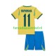 Brazilië Wedstrijdshirt met Korting Raphinha 11 Thuis Kind WK 2026 Korte Mouw
