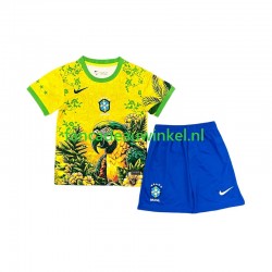 Brazilië Wedstrijdshirt met Korting Special Thuis Kind 2026 Korte Mouw Brazilië Wedstrijdshirt met Korting Special Thuis Kind 2026 Korte Mouw