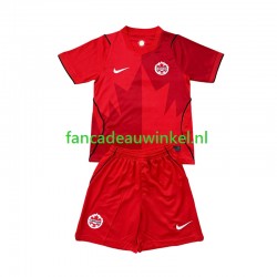 Canada Wedstrijdshirt met Korting Thuis Kind WK 2026 Korte Mouw