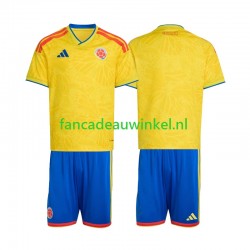 Colombia Wedstrijdshirt met Korting Thuis Kind WK 2026 Korte Mouw