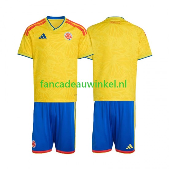 Colombia Wedstrijdshirt met Korting Thuis Kind WK 2026 Korte Mouw