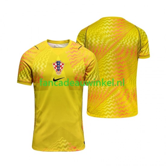 Kroatië Wedstrijdshirt met Korting Keepersshirt Thuis Heren WK 2026 Korte Mouw