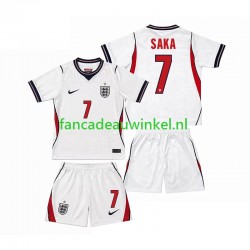 Engeland Wedstrijdshirt met Korting Bukayo Saka 7 Thuis Kind WK 2026 Korte Mouw