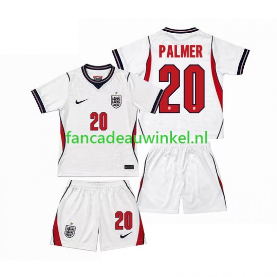 Engeland Wedstrijdshirt met Korting Cole Palmer 20 Thuis Kind WK 2026 Korte Mouw