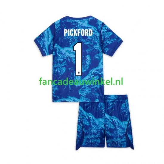 Engeland Wedstrijdshirt met Korting Jordan Pickford 1 Keepersshirt 3rd Kind WK 2026 Korte Mouw