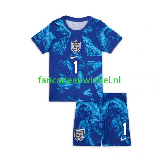 Engeland Wedstrijdshirt met Korting Jordan Pickford 1 Keepersshirt 3rd Kind WK 2026 Korte Mouw
