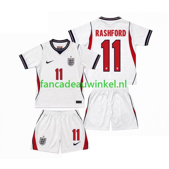 Engeland Wedstrijdshirt met Korting Marcus Rashford 11 Thuis Kind WK 2026 Korte Mouw