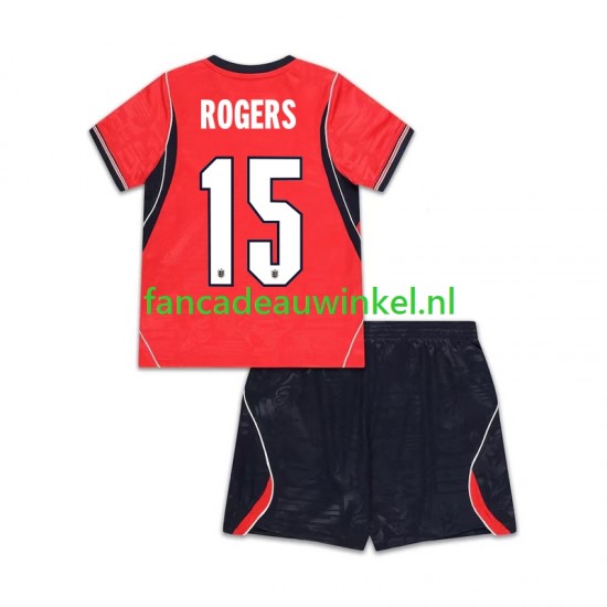 Engeland Wedstrijdshirt met Korting Morgan Rogers 15 Uit Kind WK 2026 Korte Mouw
