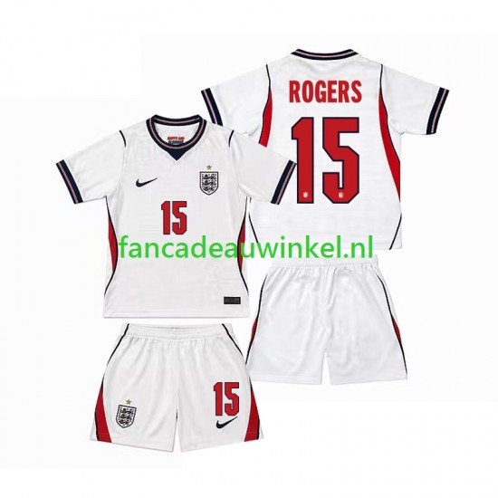 Engeland Wedstrijdshirt met Korting Morgan Rogers 15 Thuis Kind WK 2026 Korte Mouw