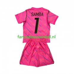Frankrijk Wedstrijdshirt met Korting Brice Samba 1 Keepersshirt Uit Kind WK 2026 Korte Mouw