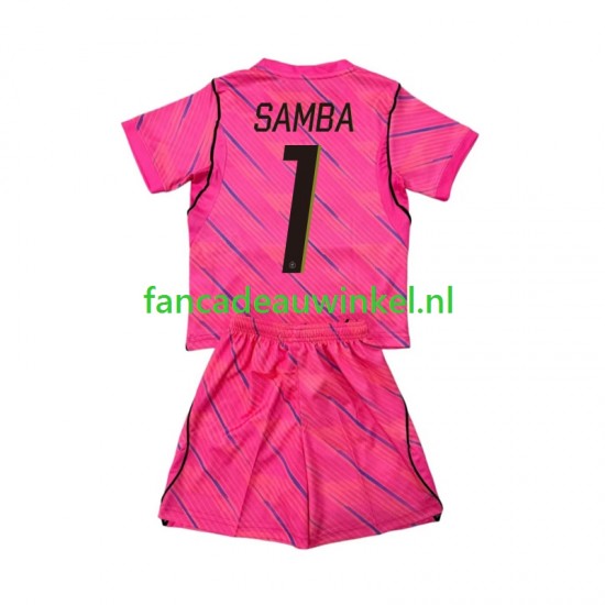 Frankrijk Wedstrijdshirt met Korting Brice Samba 1 Keepersshirt Uit Kind WK 2026 Korte Mouw