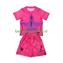 Frankrijk Wedstrijdshirt met Korting Brice Samba 1 Keepersshirt Uit Kind WK 2026 Korte Mouw