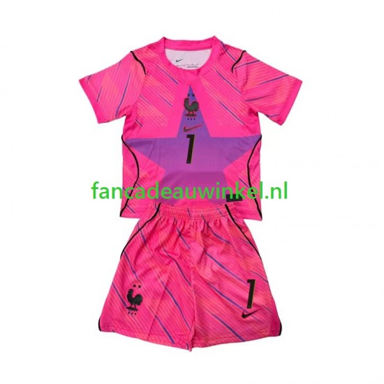Frankrijk Wedstrijdshirt met Korting Brice Samba 1 Keepersshirt Uit Kind WK 2026 Korte Mouw