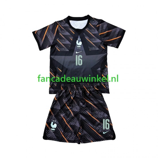 Frankrijk Wedstrijdshirt met Korting Mike Maignan 16 Keepersshirt Thuis Kind WK 2026 Korte Mouw