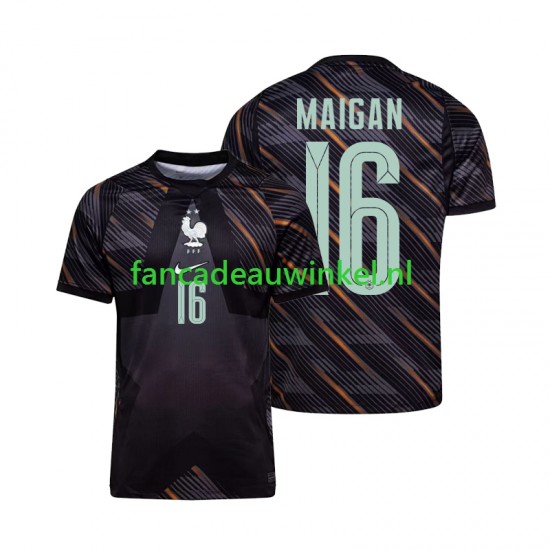 Frankrijk Wedstrijdshirt met Korting Mike Maignan 16 Keepersshirt Thuis Heren WK 2026 Korte Mouw