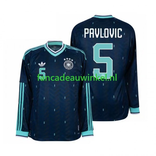 Duitsland Wedstrijdshirt met Korting Aleksandar Pavlovic 5 Uit Heren WK 2026 Lange Mouw