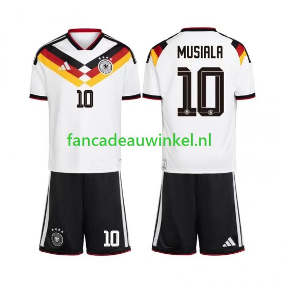 Duitsland Wedstrijdshirt met Korting Jamal Musiala 10 Thuis Kind WK 2026 Korte Mouw