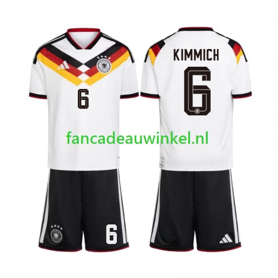 Duitsland Wedstrijdshirt met Korting Joshua Kimmich 6 Thuis Kind WK 2026 Korte Mouw
