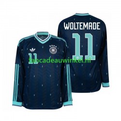 Duitsland Wedstrijdshirt met Korting Nick Woltemade 11 Uit Heren WK 2026 Lange Mouw Duitsland Wedstrijdshirt met Korting Nick Woltemade 11 Uit Heren WK 2026 Lange Mouw