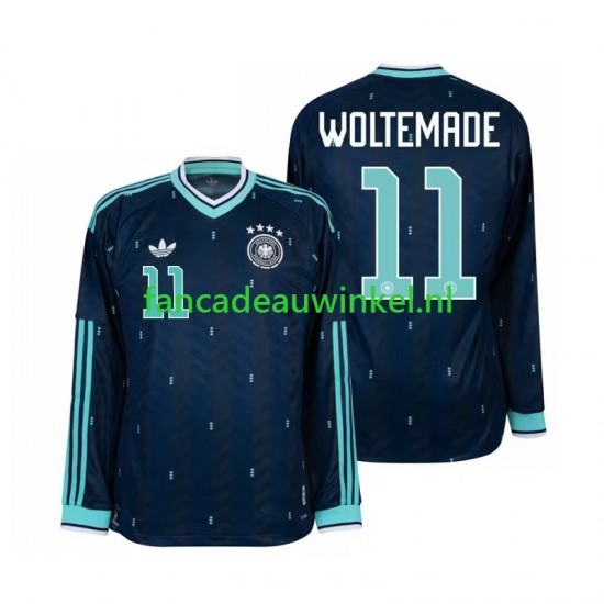 Duitsland Wedstrijdshirt met Korting Nick Woltemade 11 Uit Heren WK 2026 Lange Mouw