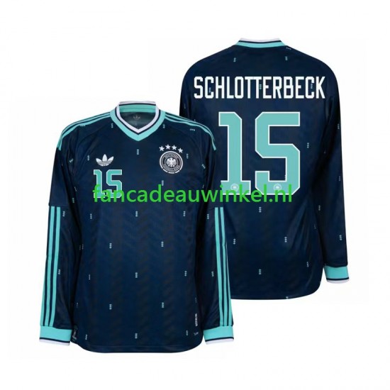 Duitsland Wedstrijdshirt met Korting Nico Schlotterbeck 15 Uit Heren WK 2026 Lange Mouw