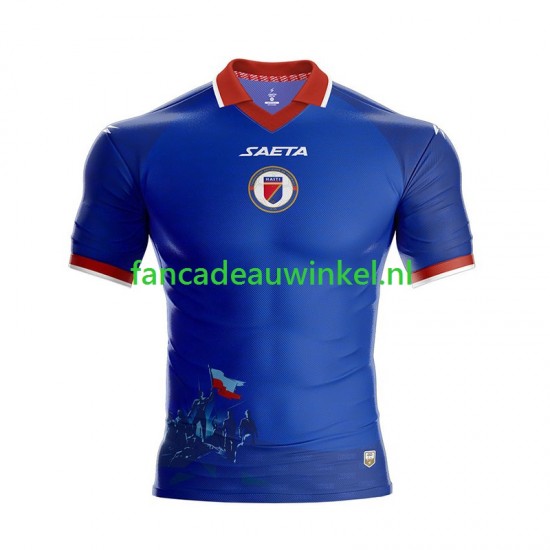 Wedstrijdshirt met Korting Haiti Thuis Heren WK 2026 Korte Mouw