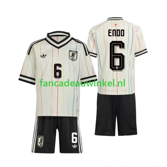 Japan Wedstrijdshirt met Korting Wataru Endo 6 Uit Kind WK 2026 Korte Mouw