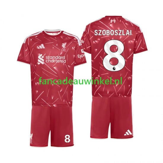 Liverpool Wedstrijdshirt met Korting Dominik Szoboszlai 8 Thuis Kind 2026-27 Korte Mouw