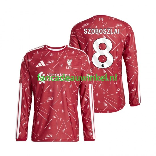 Liverpool Wedstrijdshirt met Korting Dominik Szoboszlai 8 Thuis Heren 2026-27 Lange Mouw
