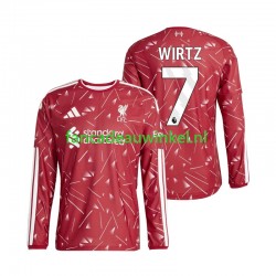 Liverpool Wedstrijdshirt met Korting Florian Wirtz 7 Thuis Heren 2026-27 Lange Mouw