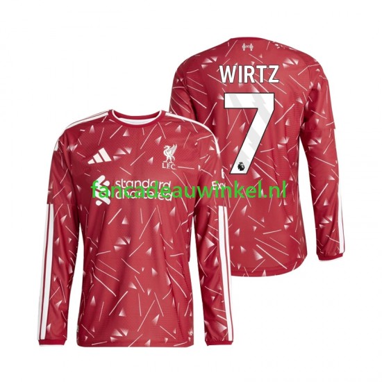 Liverpool Wedstrijdshirt met Korting Florian Wirtz 7 Thuis Heren 2026-27 Lange Mouw