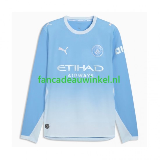 Manchester City Wedstrijdshirt met Korting Thuis Heren 2026-27 Lange Mouw