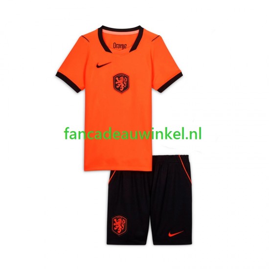 Nederland Wedstrijdshirt met Korting Thuis Kind WK 2026 Korte Mouw